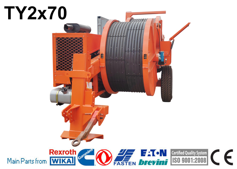 Transmission Line Stringing Rig Transmission Line Stringing Equipment Cable Pulling Hydraulic Tensioner